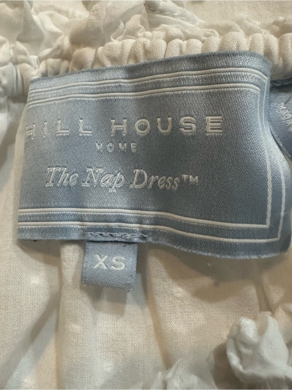 Hill House The Katherine Nap Dress In Sheer White Swiss Dot Size XS - Picture 9 of 13